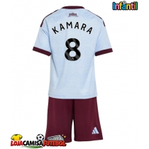 Camisa de Futebol Aston Villa Boubacar Kamara #8 Equipamento Alternativo Infantil 2026-27 Manga Curta (+ Calças curtas)